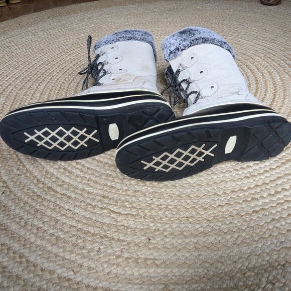 Khombu Emily Suede and Faux Fur Lined Snow / Winter Boots Size 11 - Picture 6 of 13